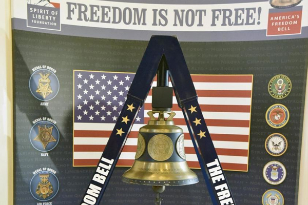 ‘America’s Freedom Bell’ rings in new home at the Veterans Museum at Balboa Park